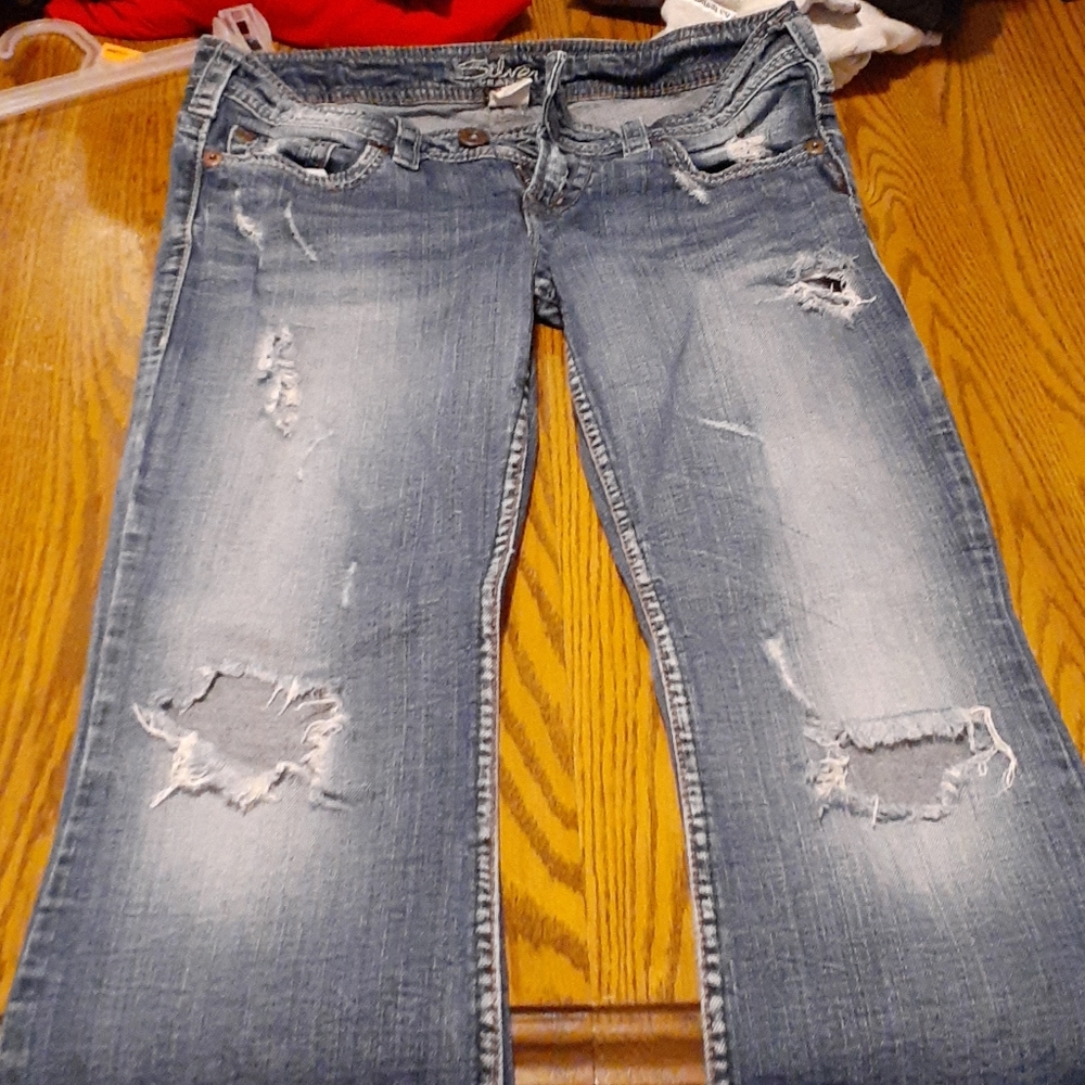 Silver jeans